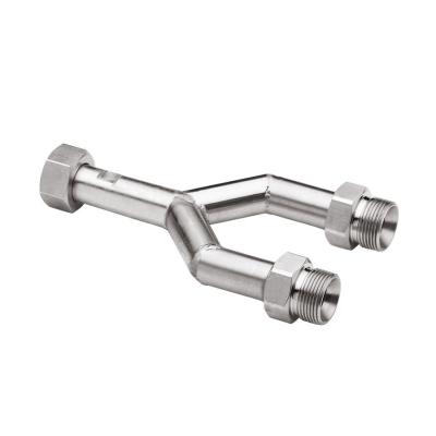 JULABO 三通轉接頭 8 890 140，三通 M24x1.5 內螺紋（1）~M24x1.5 外螺紋（2）