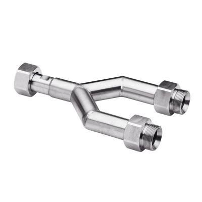 JULABO 三通轉接頭 8 890 142，三通 M30x1.5 內螺紋（1）~M30x1.5 外螺紋（2）