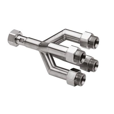 JULABO 五通轉接頭 8 890 141，五通 M24x1.5 內螺紋（1）~M24x1.5 外螺紋（4）